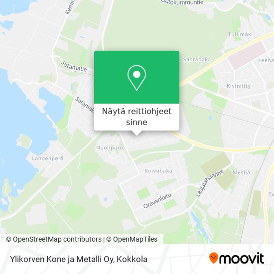 Ylikorven Kone ja Metalli Oy kartta