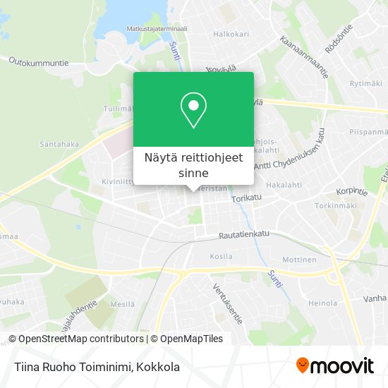 Tiina Ruoho Toiminimi kartta