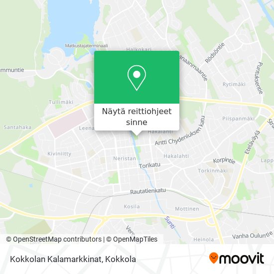 Kokkolan Kalamarkkinat kartta