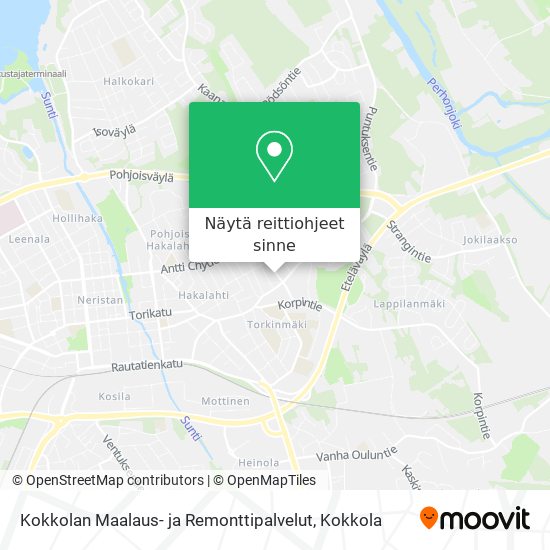 Kokkolan Maalaus- ja Remonttipalvelut kartta