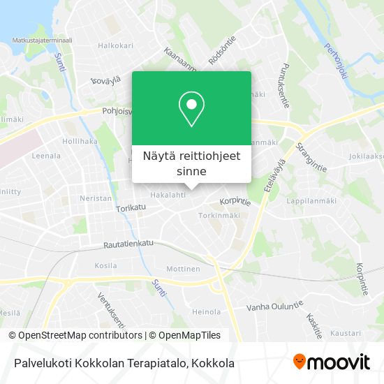 Palvelukoti Kokkolan Terapiatalo kartta