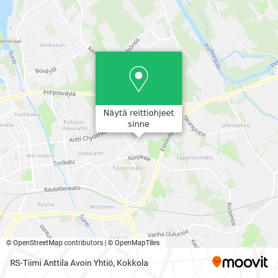 RS-Tiimi Anttila Avoin Yhtiö kartta