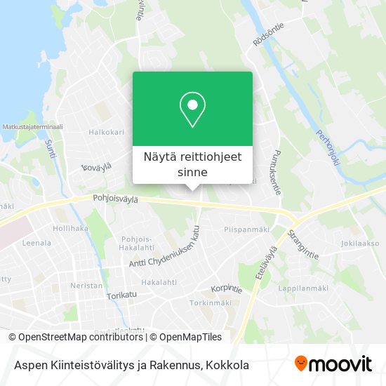 Aspen Kiinteistövälitys ja Rakennus kartta