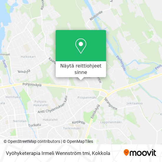 Vyöhyketerapia Irmeli Wennström tmi kartta