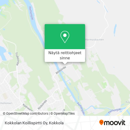Kokkolan Koillispirtti Oy kartta