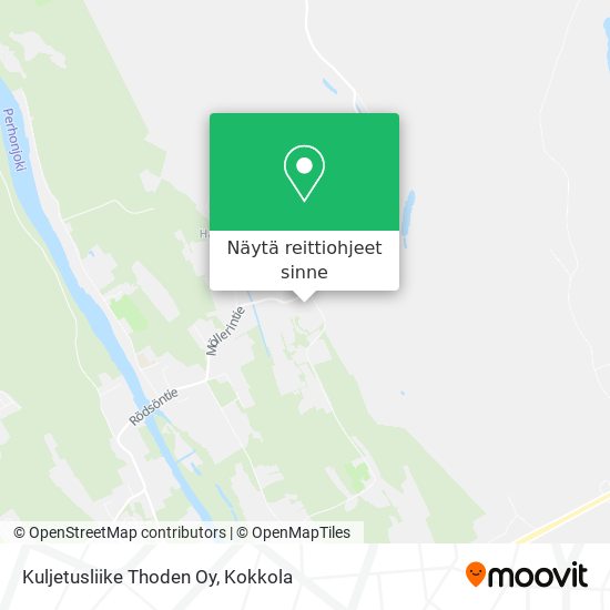 Kuljetusliike Thoden Oy kartta