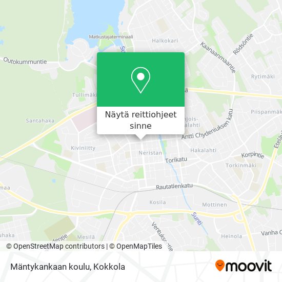 Mäntykankaan koulu kartta