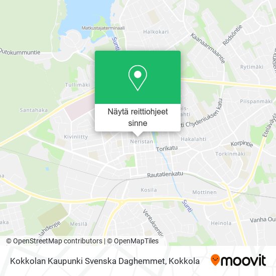 Kokkolan Kaupunki Svenska Daghemmet kartta