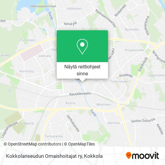 Kokkolanseudun Omaishoitajat ry kartta