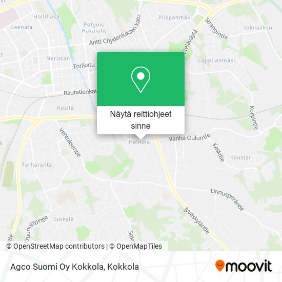 Agco Suomi Oy Kokkola kartta