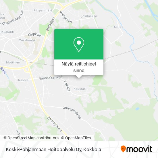 Keski-Pohjanmaan Hoitopalvelu Oy kartta