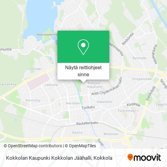 Kokkolan Kaupunki Kokkolan Jäähalli kartta