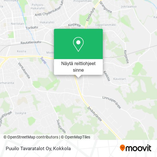 Puuilo Tavaratalot Oy kartta