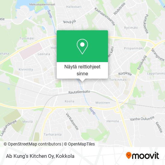 Ab Kung's Kitchen Oy kartta