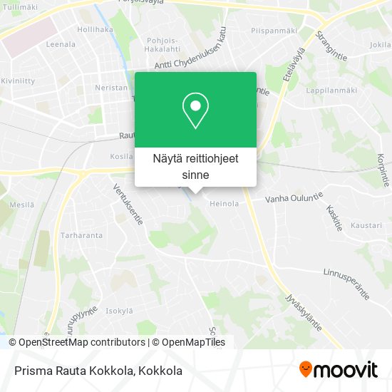 Prisma Rauta Kokkola kartta