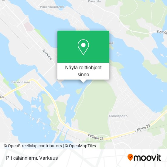 Pitkälänniemi kartta