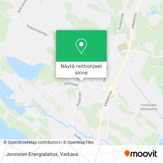 Joroisten Energialaitos kartta