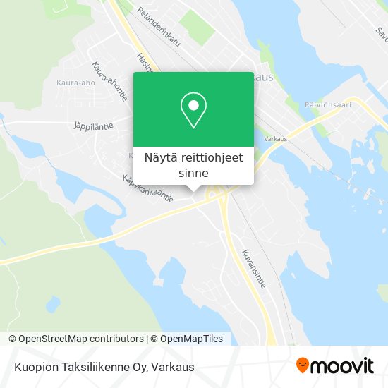 Kuopion Taksiliikenne Oy kartta