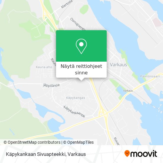 Käpykankaan Sivuapteekki kartta