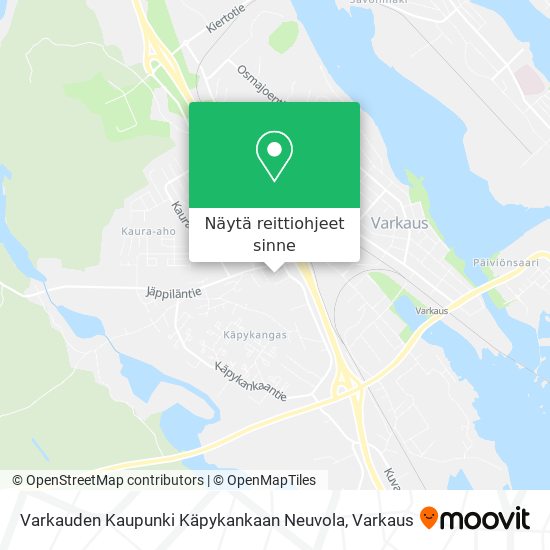 Varkauden Kaupunki Käpykankaan Neuvola kartta
