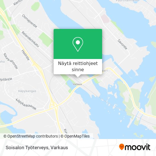 Soisalon Työterveys kartta