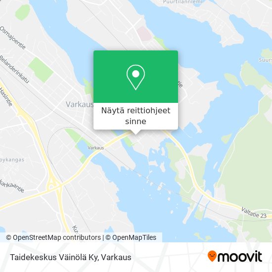 Taidekeskus Väinölä Ky kartta