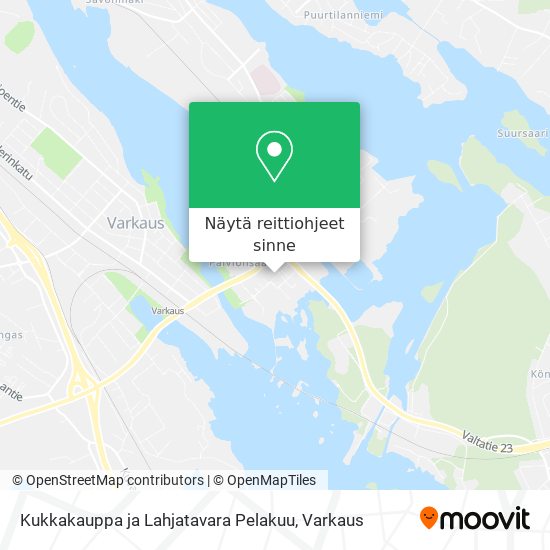 Kukkakauppa ja Lahjatavara Pelakuu kartta