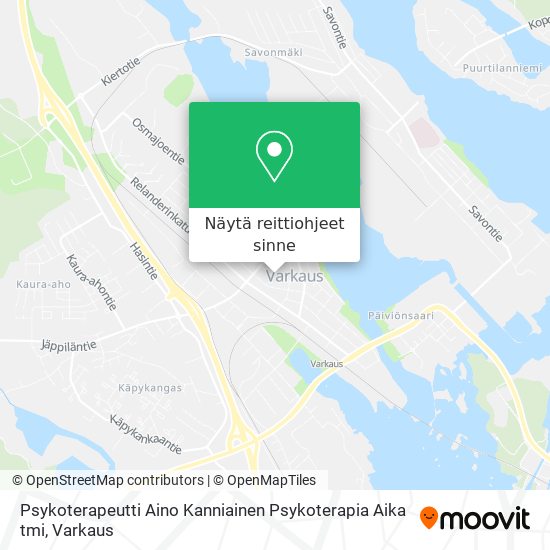 Psykoterapeutti Aino Kanniainen Psykoterapia Aika tmi kartta