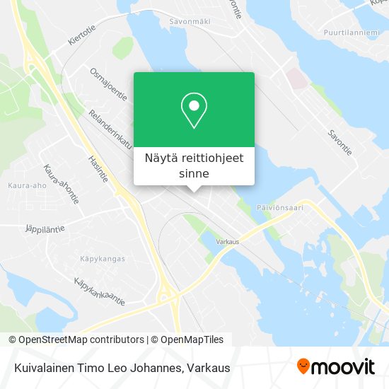 Kuivalainen Timo Leo Johannes kartta