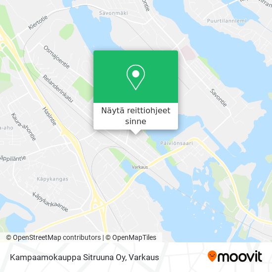 Kampaamokauppa Sitruuna Oy kartta