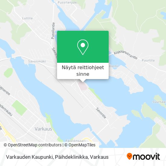 Varkauden Kaupunki, Päihdeklinikka kartta
