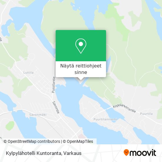 Kylpylähotelli Kuntoranta kartta