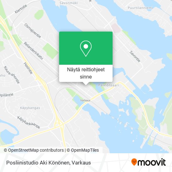 Posliinistudio Aki Könönen kartta