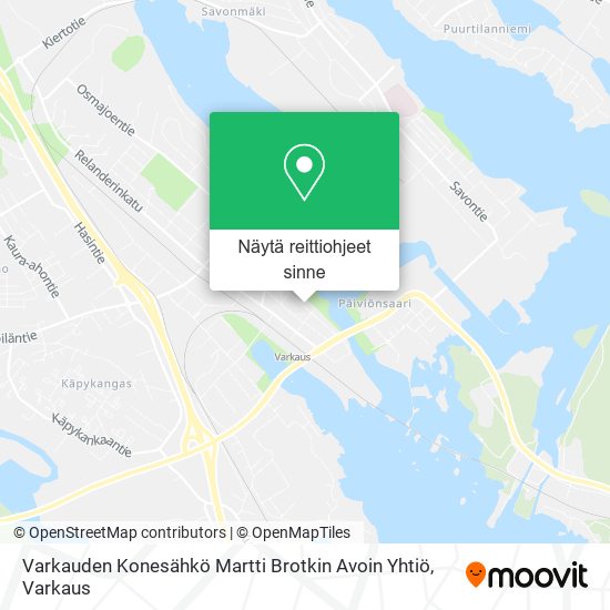 Varkauden Konesähkö Martti Brotkin Avoin Yhtiö kartta