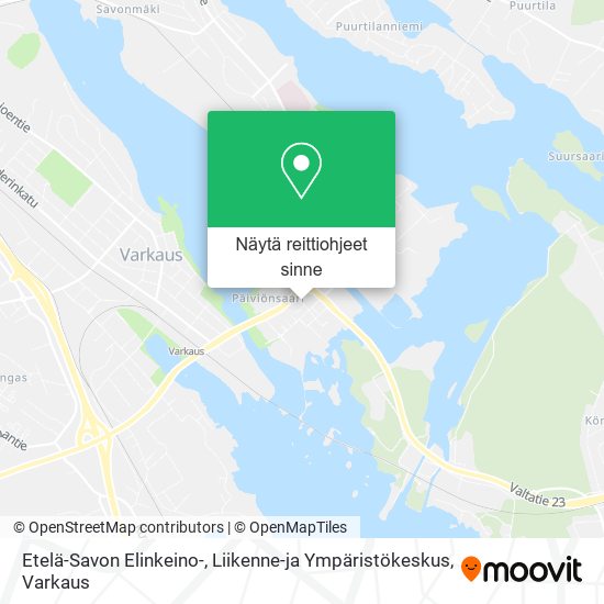 Etelä-Savon Elinkeino-, Liikenne-ja Ympäristökeskus kartta