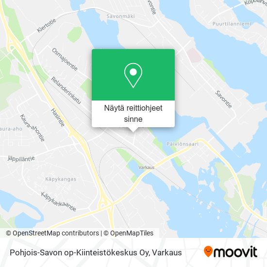 Pohjois-Savon op-Kiinteistökeskus Oy kartta