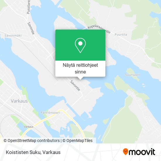 Koististen Suku kartta