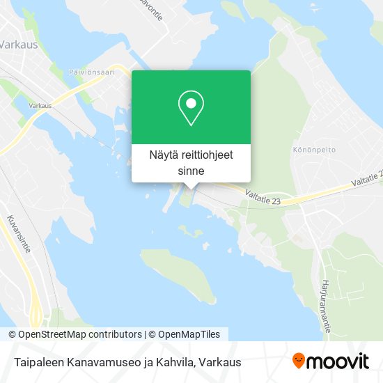 Taipaleen Kanavamuseo ja Kahvila kartta