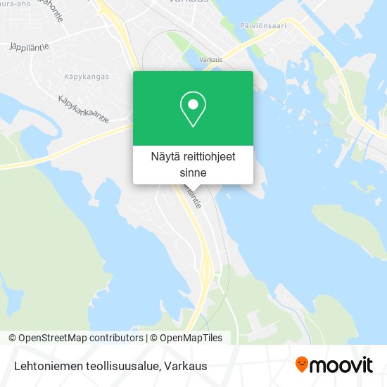 Lehtoniemen teollisuusalue kartta