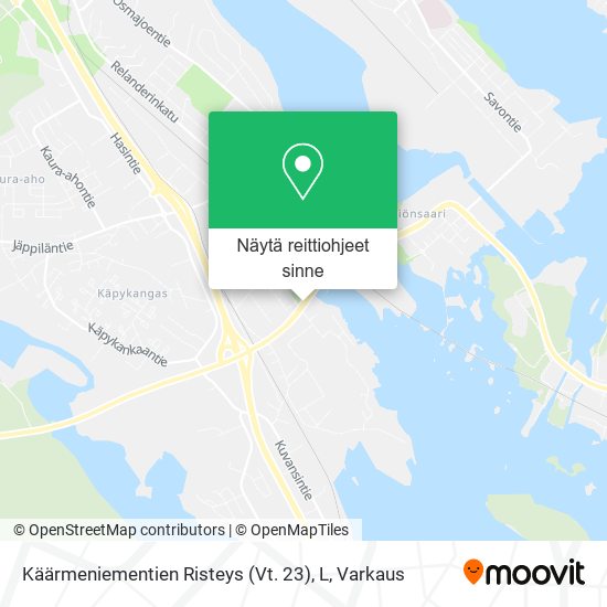 Käärmeniementien Risteys (Vt. 23), L kartta