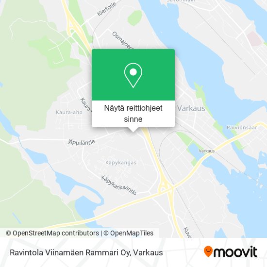 Ravintola Viinamäen Rammari Oy kartta