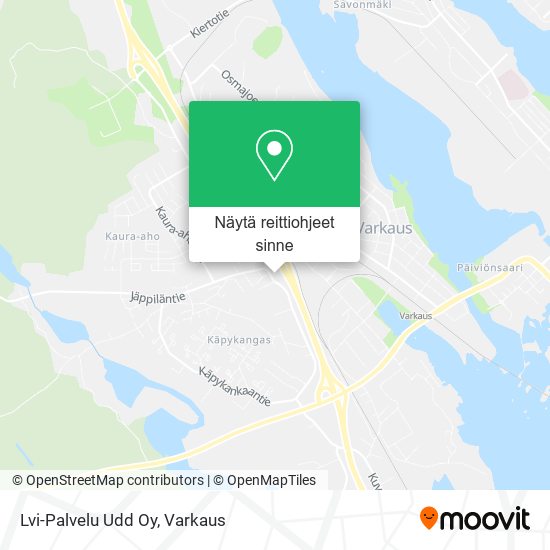Lvi-Palvelu Udd Oy kartta
