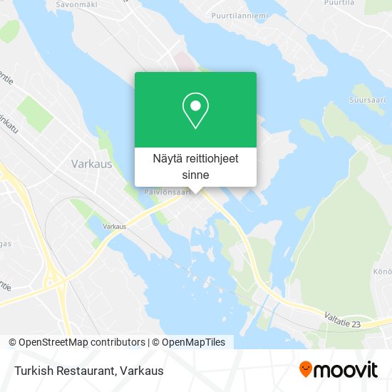 Turkish Restaurant kartta