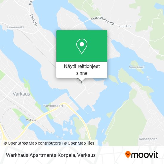 Warkhaus Apartments Korpela kartta