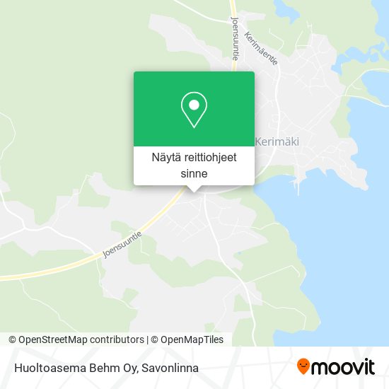 Huoltoasema Behm Oy kartta