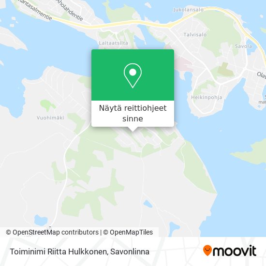 Toiminimi Riitta Hulkkonen kartta