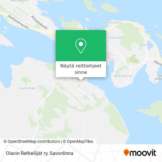 Olavin Retkeilijät ry kartta