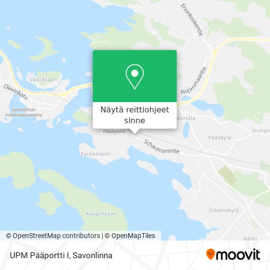 UPM Pääportti I kartta