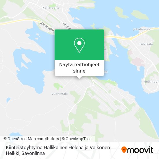 Kiinteistöyhtymä Hallikainen Helena ja Valkonen Heikki kartta