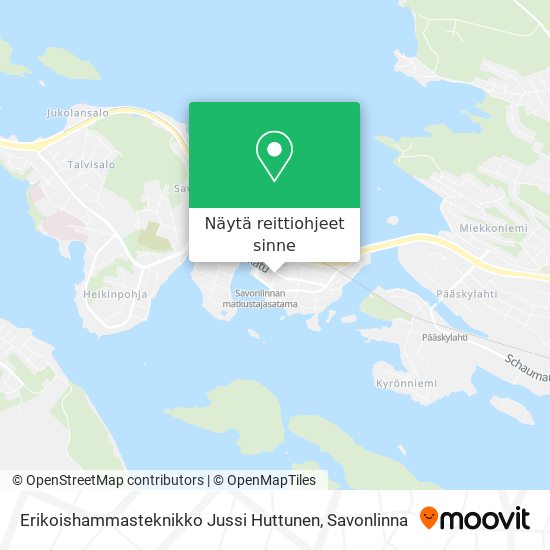 Erikoishammasteknikko Jussi Huttunen kartta